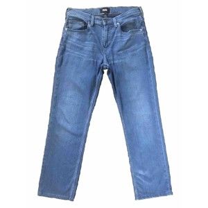 Paige Normandie Blue Jeans Men's 30x28 Straight Leg Stretch 5 Pocket Denim Pants